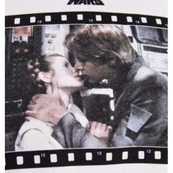 NEW Zara Star Wars Princess Leia Han Solo Mock Neck Sweatshirt Small - Picture 3 of 17